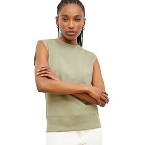 M.M. Lafleur NWT The Toni Top - Light French Terry Tank Top Laurel Green Size XS